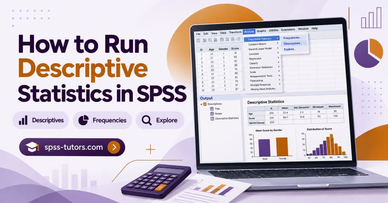 How to run descriptive statistics in spss